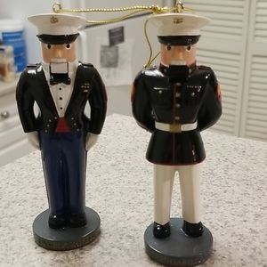 Set of (2) U.S. Marine Corp Nutcracker